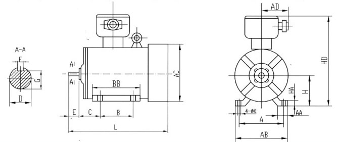 防爆電機(jī)設(shè)計圖